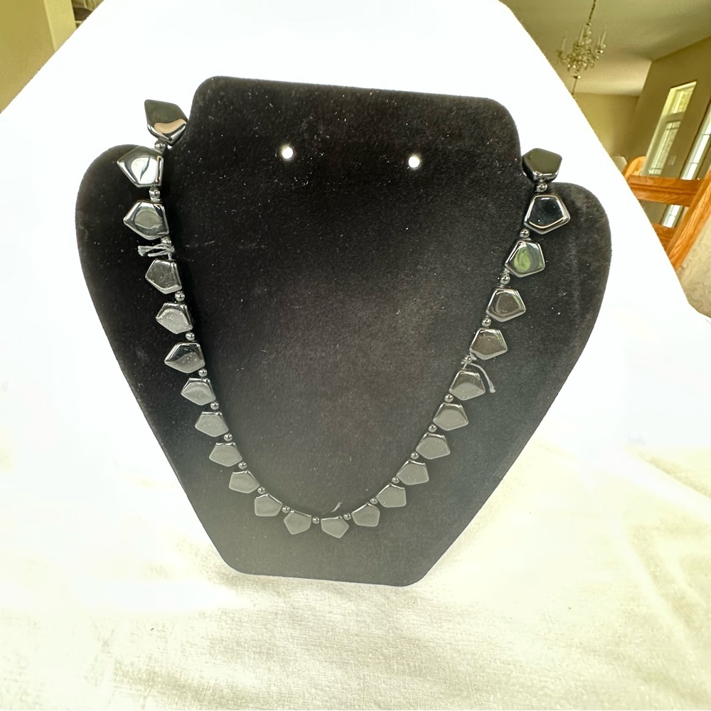 Black Beaded Necklace
